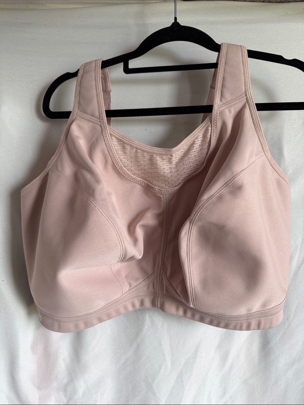 Glamorise Blush Pink Full‑Coverage High‑Support Sports Bra